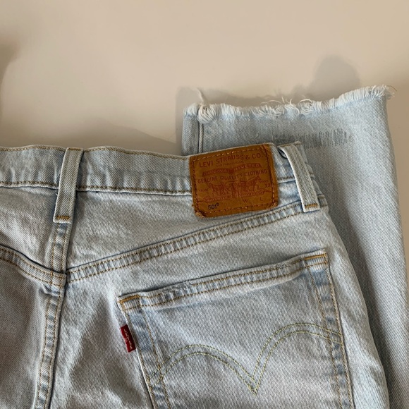 Levi’s 501 Original Stretch Cropped Jean Size 30 - Picture 8 of 11